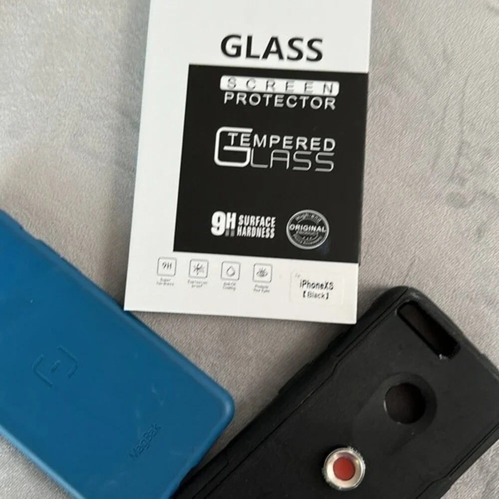 IPhone Max Screen Protector & Two Phone Cases